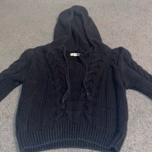 XS cropped black sweater from Aeropostale